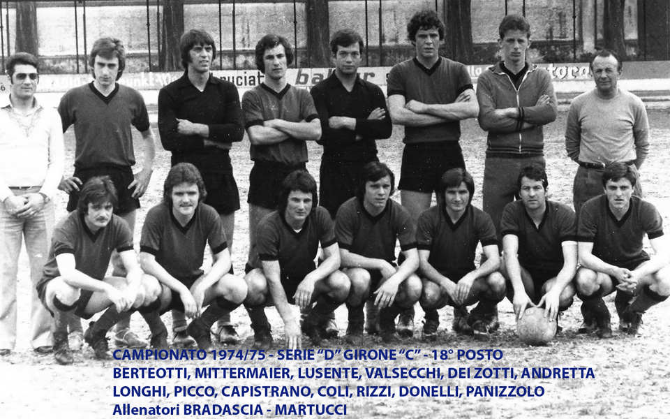 Passirio squadra 1974-1975