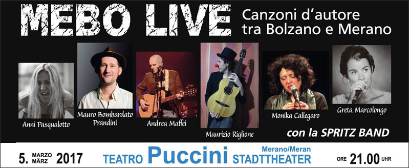 Mebo Live – Canzoni d’autore tra Bolzano e Merano