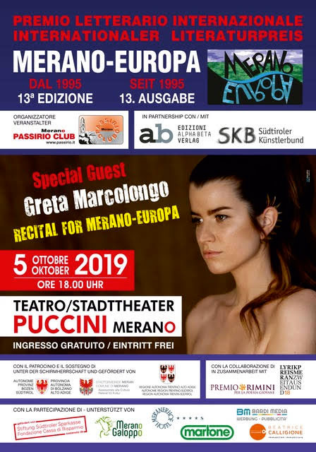 Greta Marcolongo recital in occasione della premiazione del concorso merano europa 2019