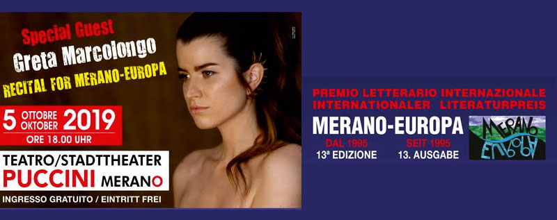 Greta Marcolongo recital a Merano 5 ottobre 2019