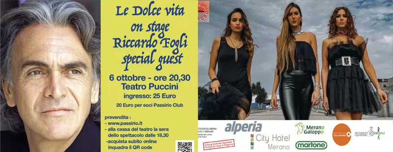 Le Dolce vita on stage – Riccardo Fogli special guest